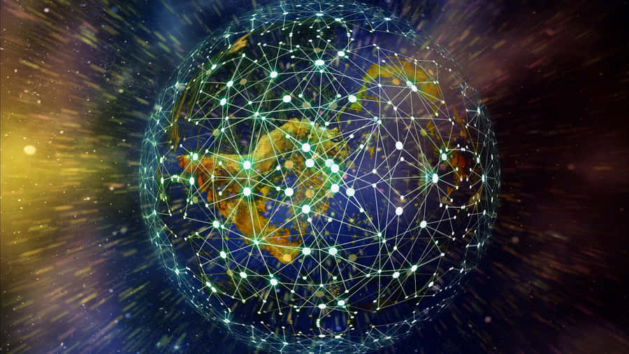 Journey Through Psychedelic Space Wallpaper