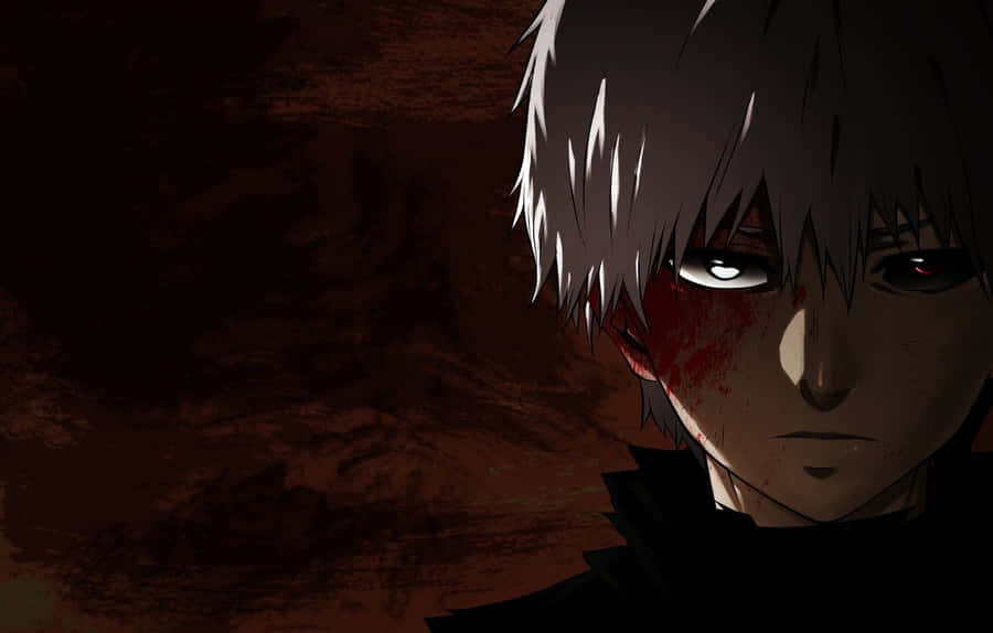 Kaneki Sad Anime Wounded Face Wallpaper
