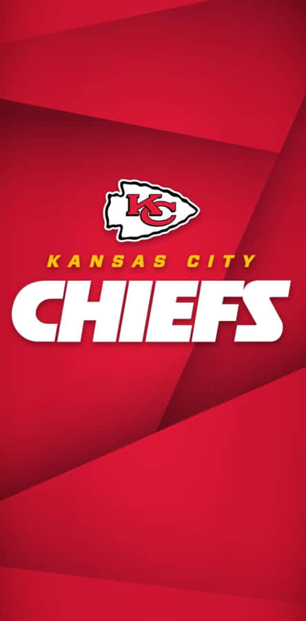 Kansas City Chiefs Logo On A Red Background Wallpaper