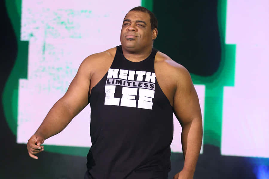 Keith Lee - The Limitless One In Black Singlet Wallpaper