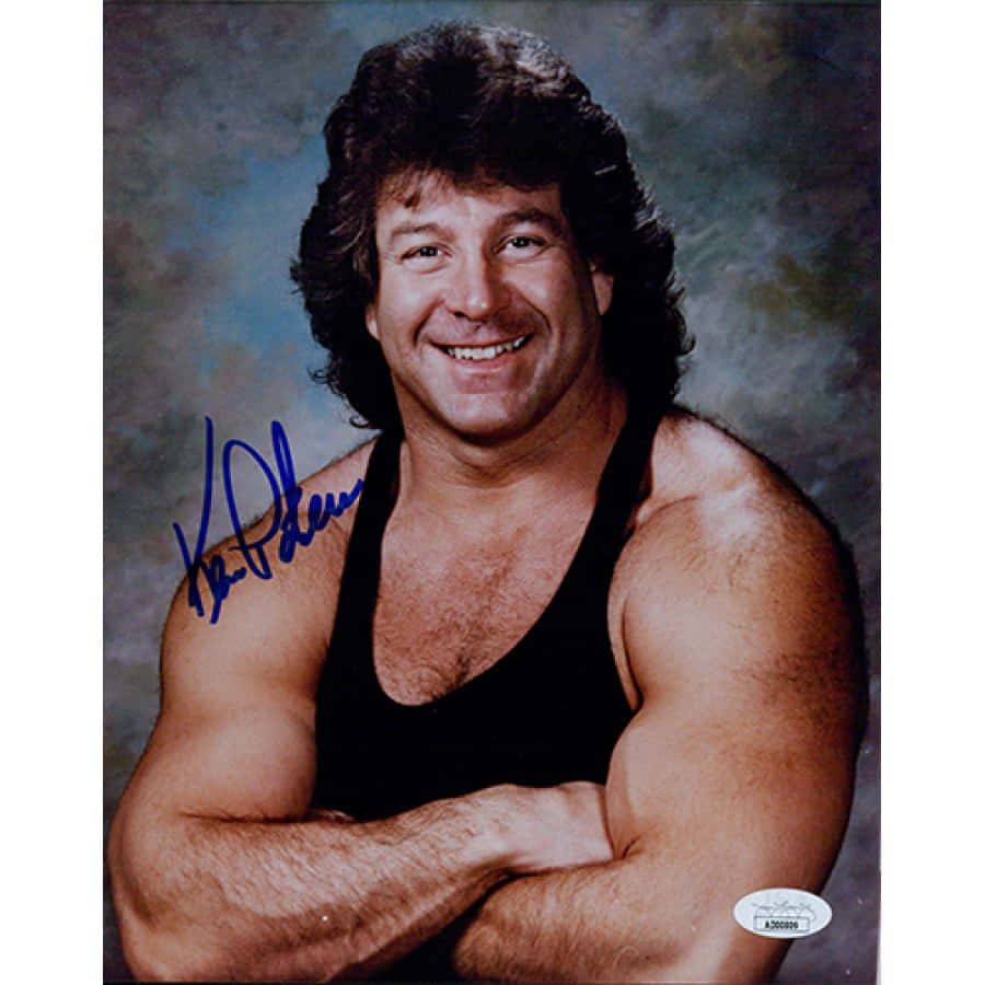 Ken Patera Autographed Portrait Photo Wallpaper