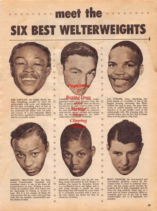 Kid Gavilan Six Best Welterweights Wallpaper