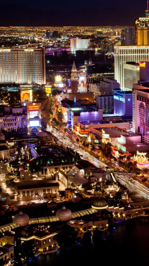 Las Vegas Landline Phone With Modern Technology Wallpaper