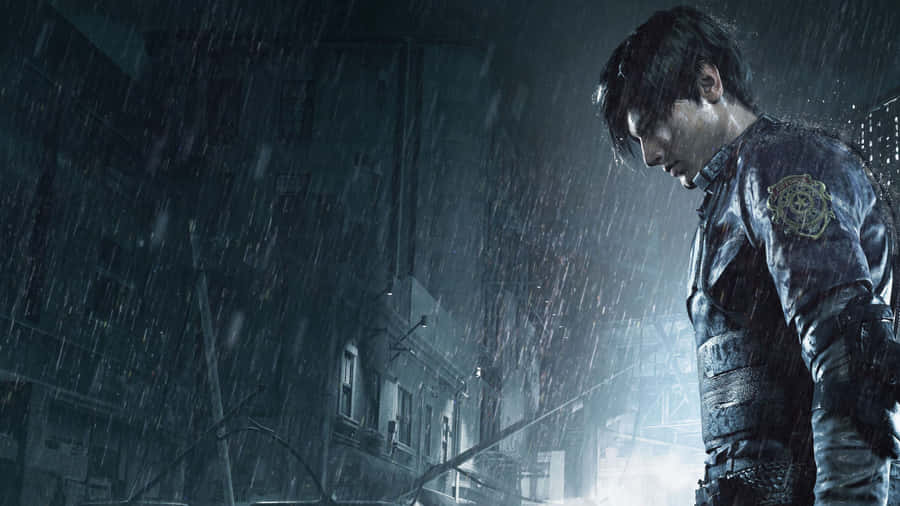 Leon Kennedy From Resident Evil 2 Wallpaper
