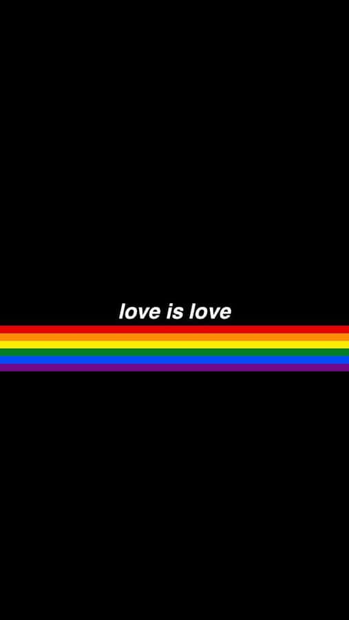 Lgbt Pride Love Is Love Iphone Wallpaper