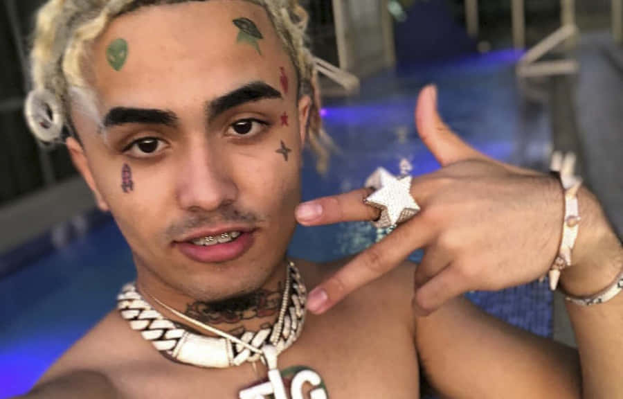 Lil Pump In An Intrepid Pose Wallpaper