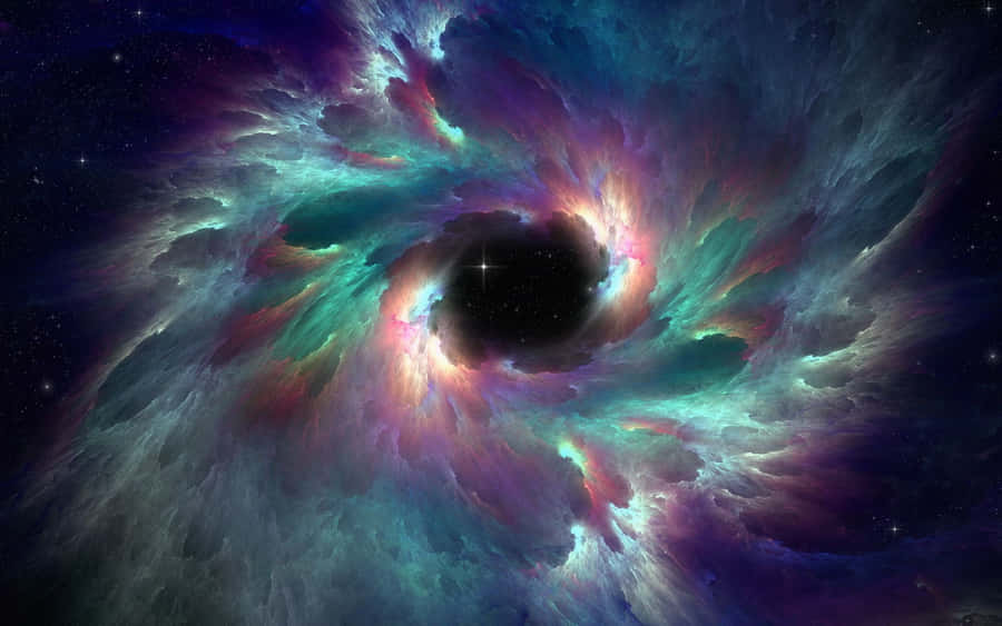 Look At The Mysterious Depths Of The Space Nebula Wallpaper