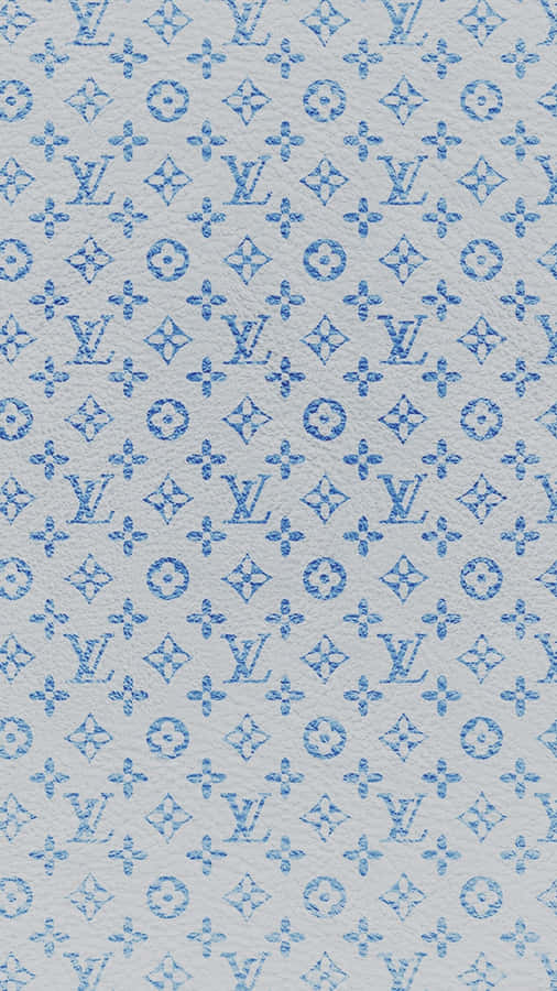 Look Stylish In Louis Vuitton's Classic Blue Wallpaper