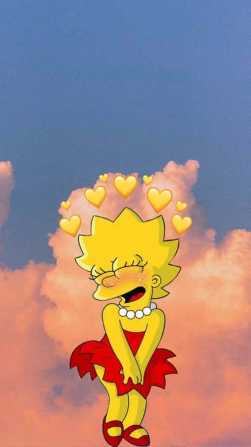 Lovable Lisa Simpson Aesthetic Wallpaper
