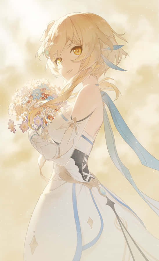 Lumine Flowers Genshin Pfp Wallpaper