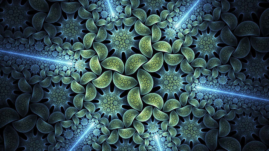 Magnificent Fractal Geometric Artwork Wallpaper