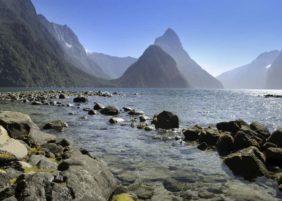 Majestic Beauty Of Milford Sound Wallpaper