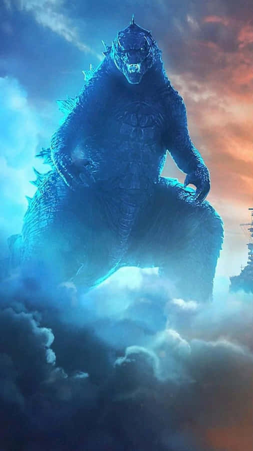 Majestic Godzilla Skyi Phone Wallpaper Wallpaper