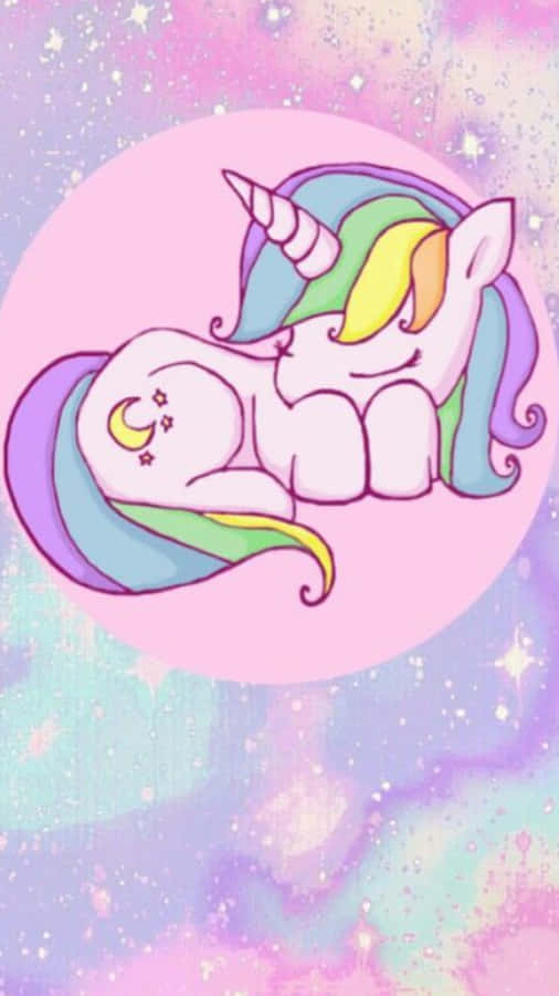 Majestic Pastel Unicorn Wallpaper
