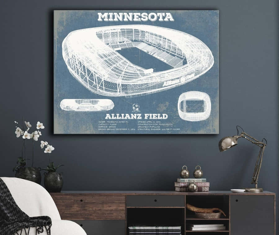 Majestic View Of Allianz Field, The Home Ground Of Minnesota United Fc. Wallpaper