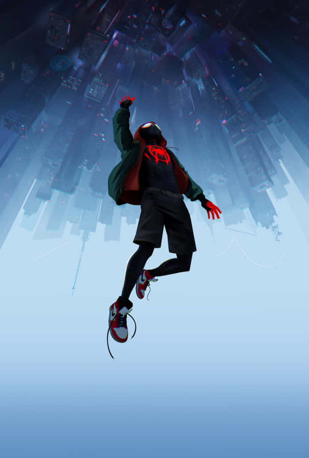 Make A Statement With The Sleek And Stylish Miles Morales Iphone. Wallpaper