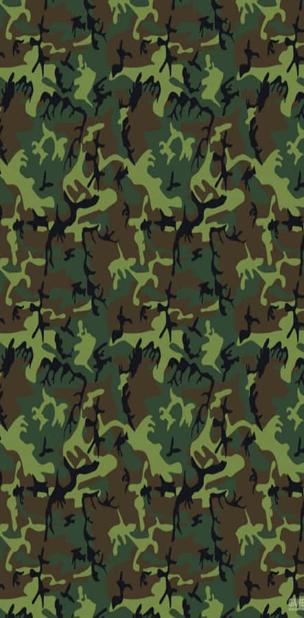 Make Your Nature Look Cool With This Green Camo Wallpaper