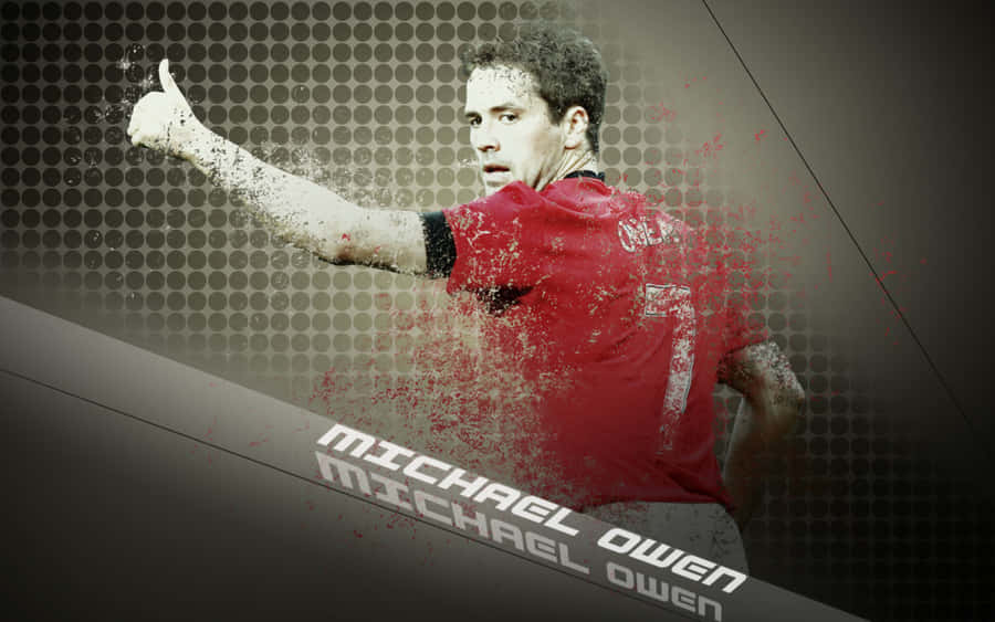 Manchester United No. 7 Michael Owen Poster Wallpaper