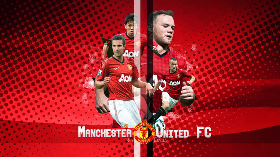 Manchester United's Winning Team Wallpaper
