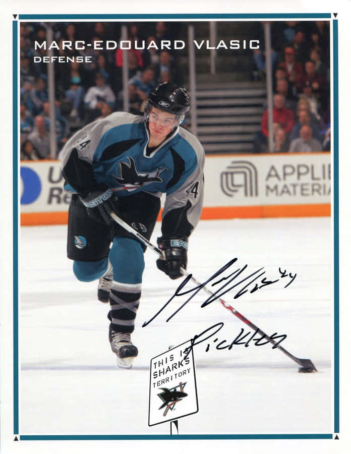 Marc Edouard Vlasic With His Autographed Memorabilia Wallpaper