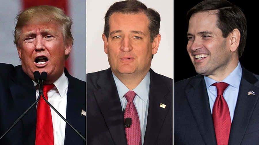 Marco Rubio Interacting With Fellow Politicians Wallpaper