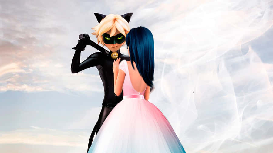 Marinette And Adrien, The Inseparable Duo. Wallpaper