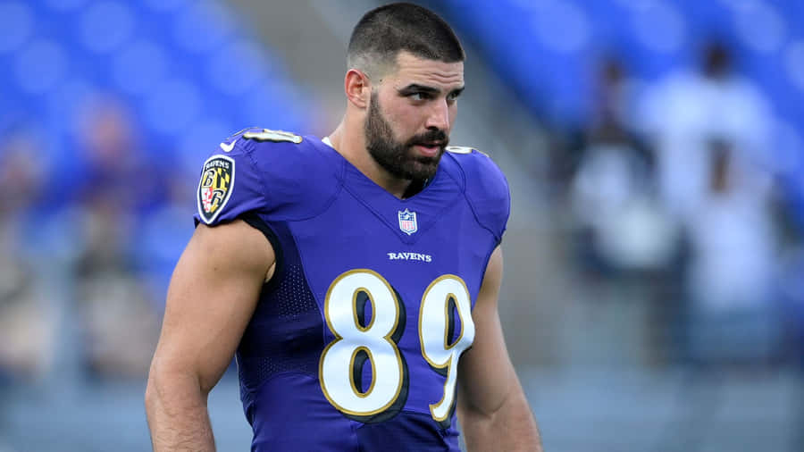 Mark Andrews No. 89 Of Baltimore Ravens Wallpaper