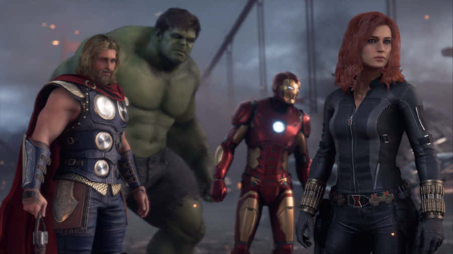 Marvel Avengers Game Single Person Gameplay Wallpaper