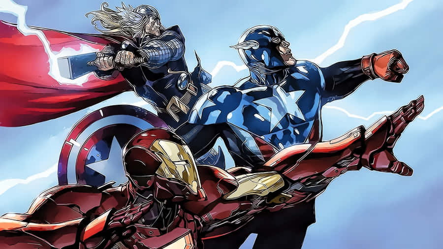 Marvel Comics 2560x1440 Big Three Heroes Wallpaper