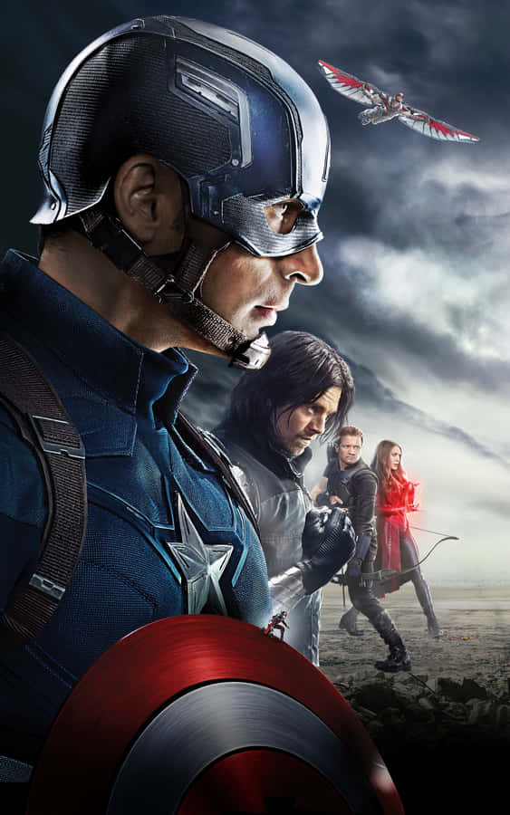 Marvel's Captain America Leads The Way Wallpaper