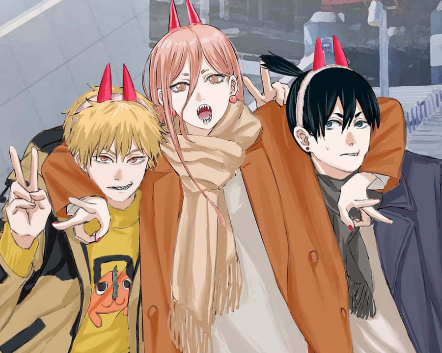Matching Trio Chainsaw Man Pfp Wallpaper