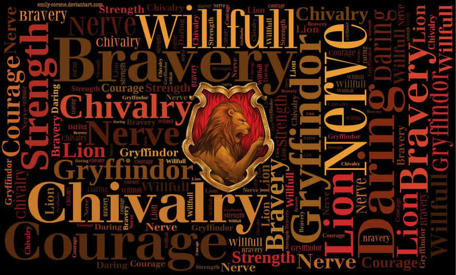 Members Of Gryffindor House At Hogwarts School Of Witchcraft And Wizardry Wallpaper