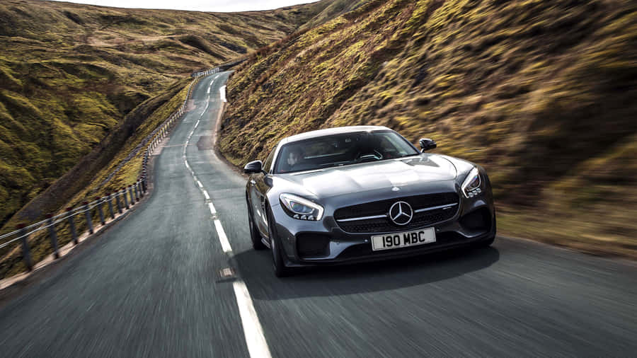 Mercedes-amg Gt Meets The High Roads Wallpaper