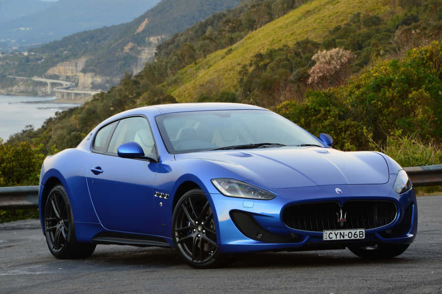 Metallic Blue Maserati 4k Wallpaper