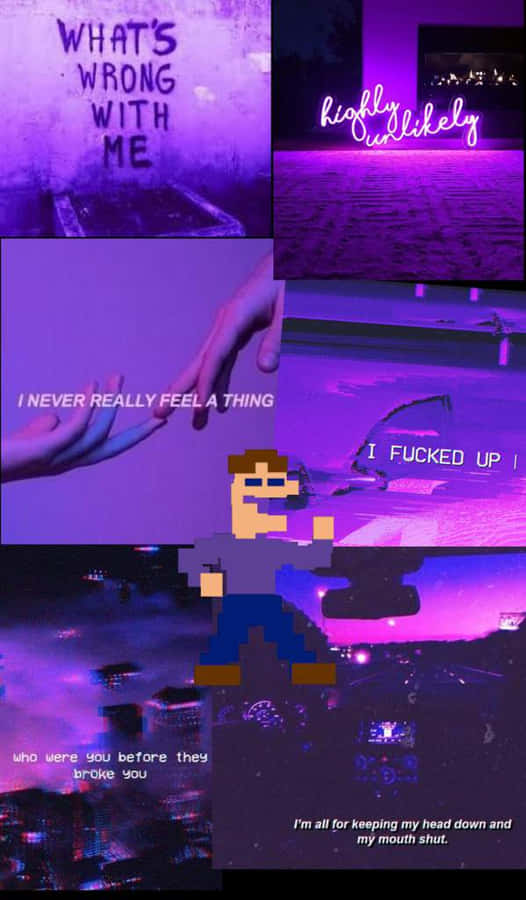 Michael Afton Aesthetic Collage Wallpaper