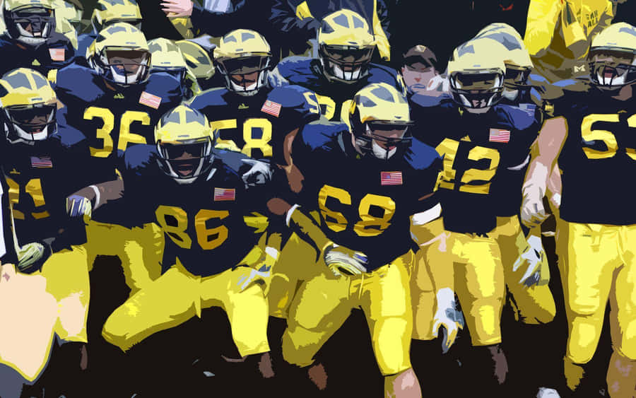 Michigan Wolverines Football Team Wallpaper
