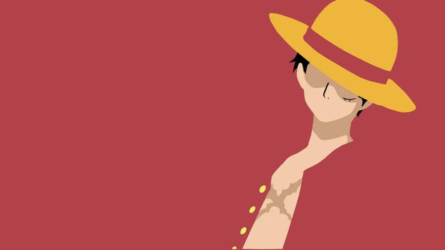 Minimalist Aesthetic Of One Piece Anime Character Wallpaper