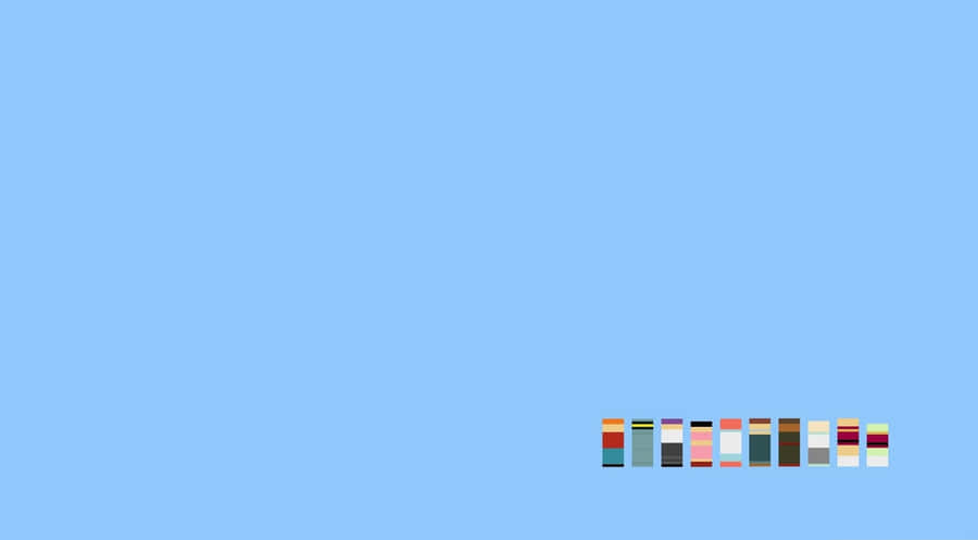 Minimalist Pastel Blue Aesthetic Desktop Wallpaper