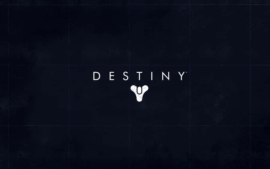 Minimalist White Destiny Logo Wallpaper