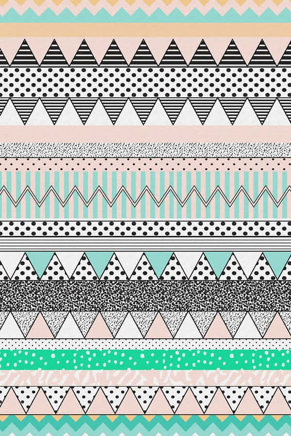 Modern Aztec Pattern Design Wallpaper