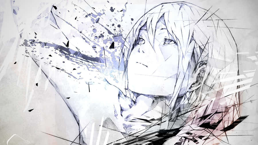 Modern Drawing Of A City Skyline Wallpaper