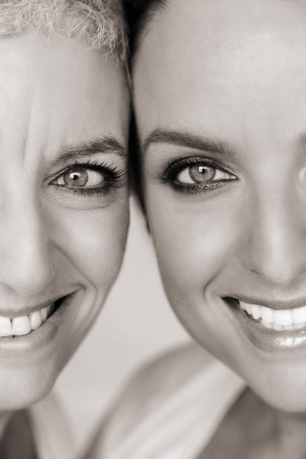 Mother And Daughter Close-up Wallpaper