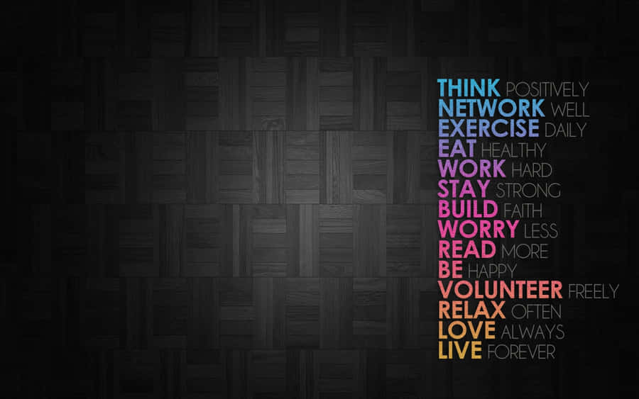Motivational Life Message Black Wallpaper