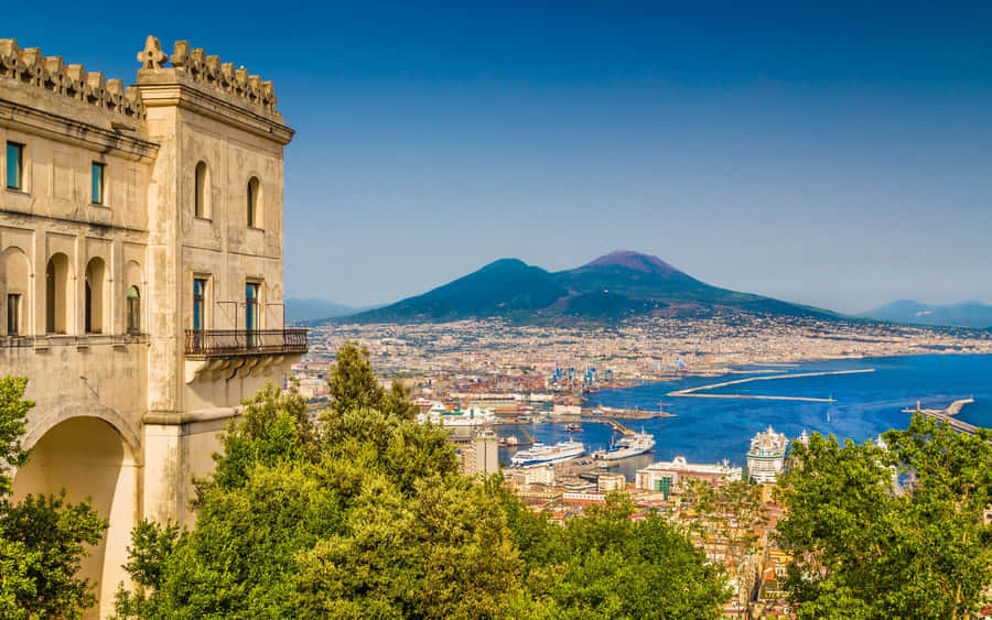 Mount Vesuvio Italy Amazing View Wallpaper