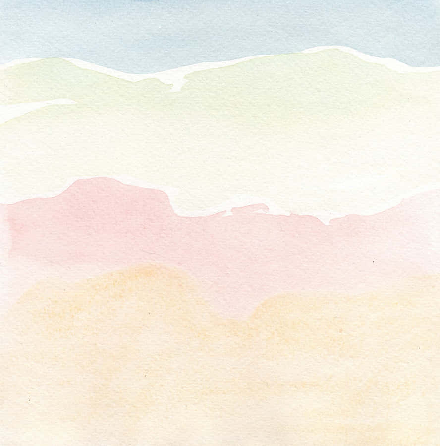 Multiple Shades Of Calming Blue Pastel Watercolors Wallpaper