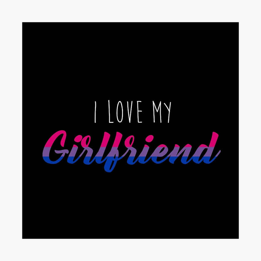My Girlfriend Calligraphy I Love Pfp Wallpaper