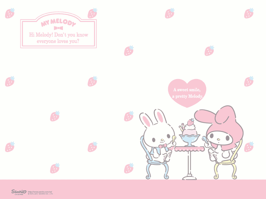 My Melody Laptop – Ready To Make Your Workday A Little Sweeter Wallpaper