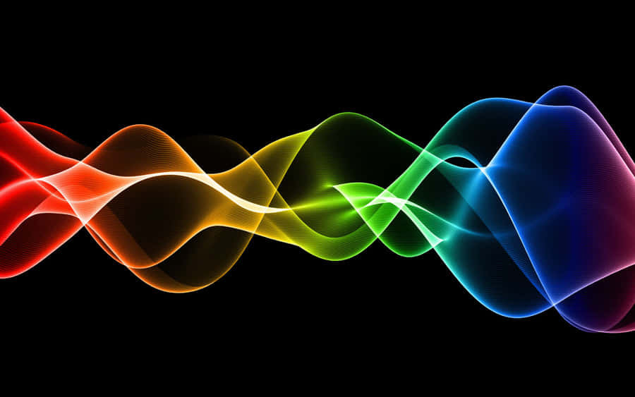 Mysterious Abstract Neon Art Wallpaper