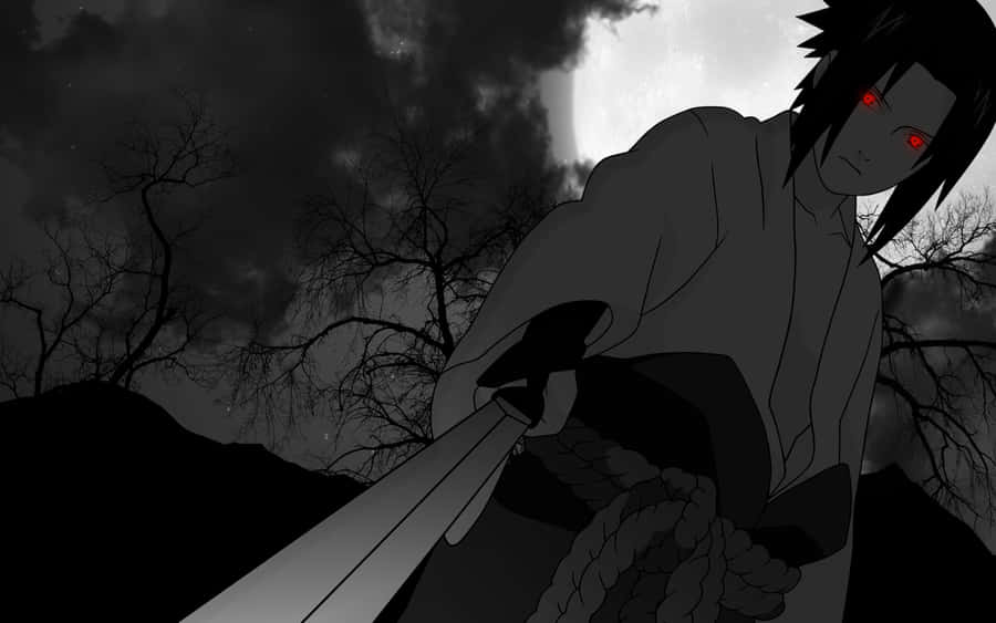 Mysterious_ Shinobi_with_ Sharingan_ Eyes Wallpaper