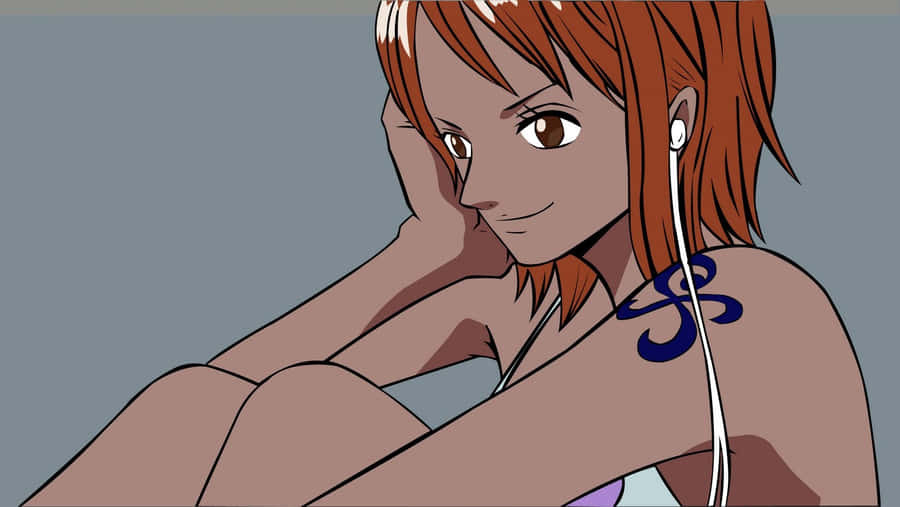 Nami One Piece Listening Music Wallpaper